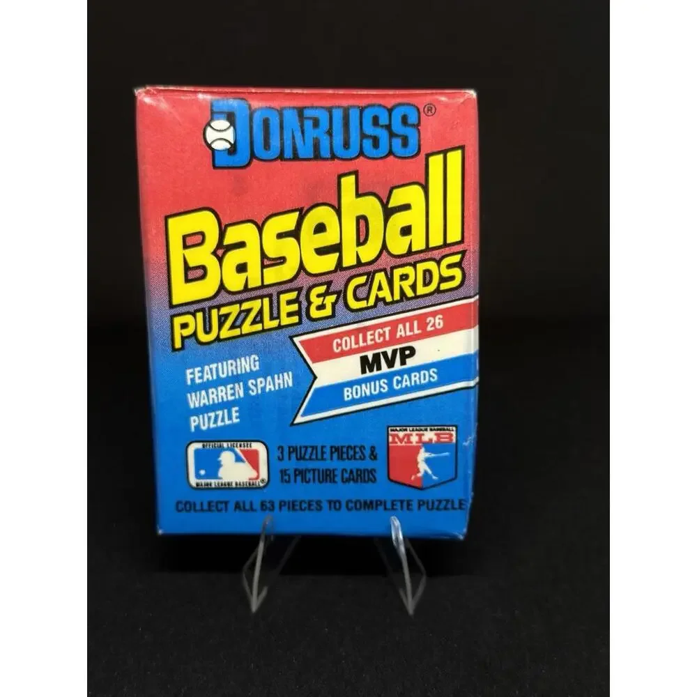 1989 Donruss Baseball Puzzle & Cards Pack 15 Cards & 3 Puzzle Pieces Sealed